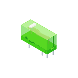 HUANO TRANSPARENT GREEN SHELL WHITE DOT
