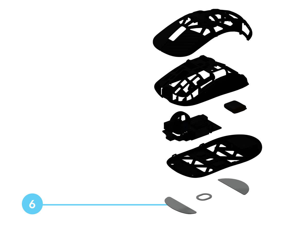 VIRGIN PTFE MOUSE SKATES