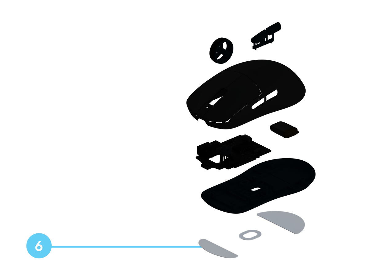 VIRGIN PTFE MOUSE SKATES